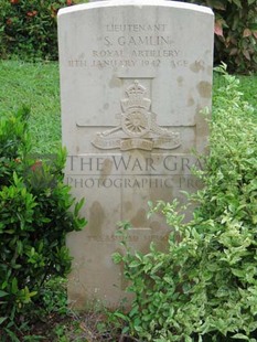 TRINCOMALEE WAR CEMETERY - GAMLIN, SIDNEY